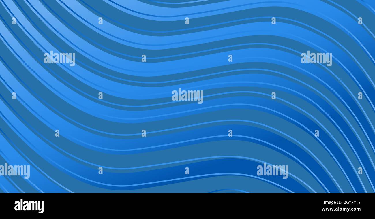 Abstract blue background with wavy lines - Vector illustration Stock ...