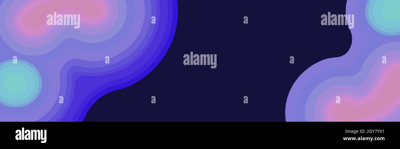 Abstract blue background with wavy lines - Vector illustration Stock ...