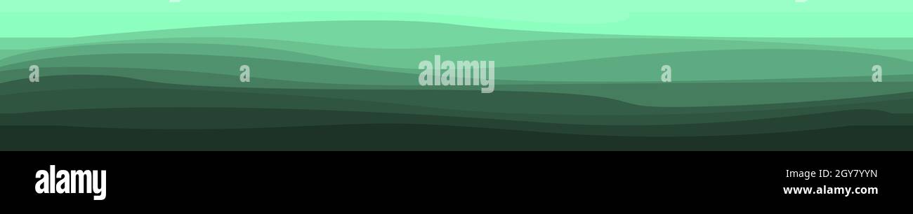 Abstract green background with wavy lines - Vector illustration Stock ...