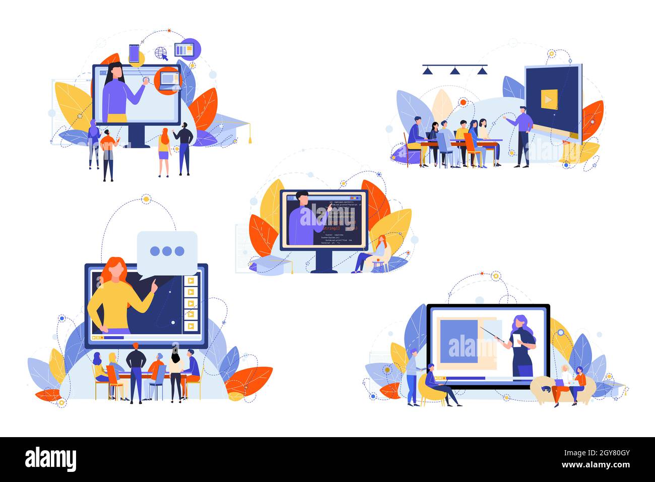 Students watching video classroom hi-res stock photography and images ...