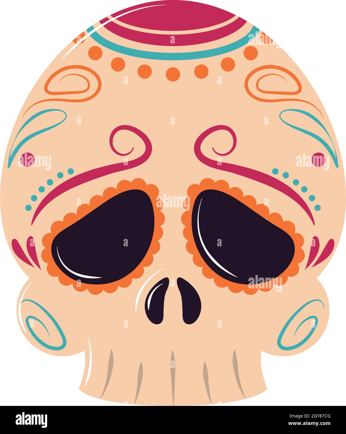 mexican sugar skull Stock Vector Image & Art - Alamy