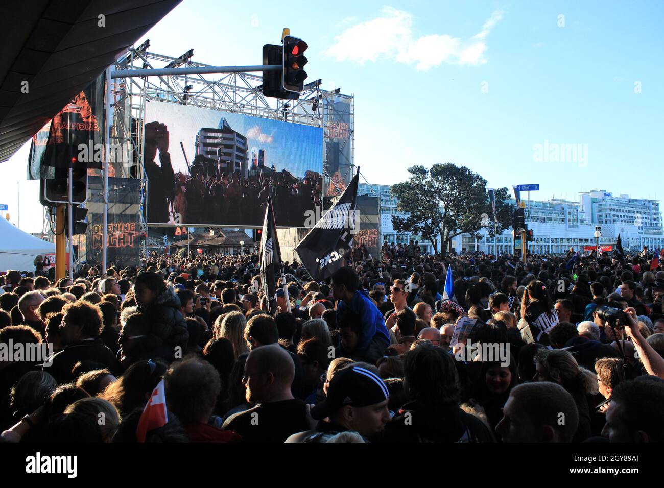 Nz rugby flag hi-res stock photography and images - Alamy
