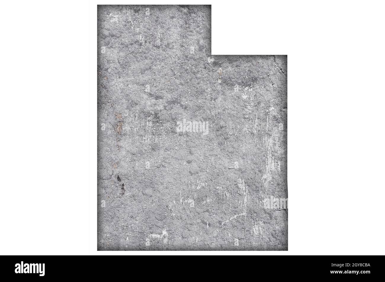 Map of Utah on weathered concrete Stock Photo - Alamy