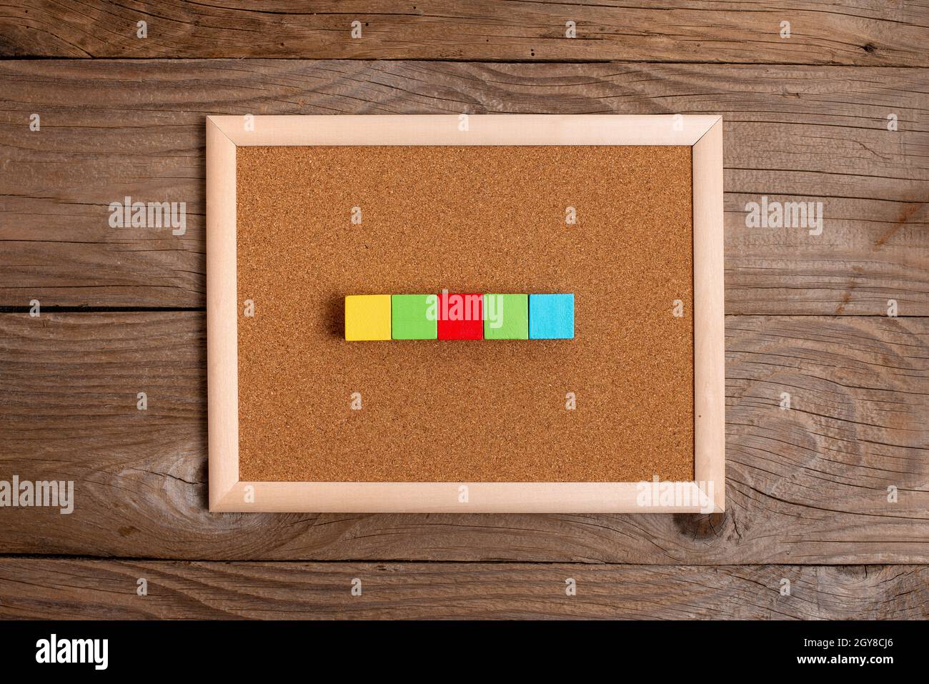 Stack of Sample Cube Rectangular Boxes On Surface Polished With Multi-Colour Stock Photo