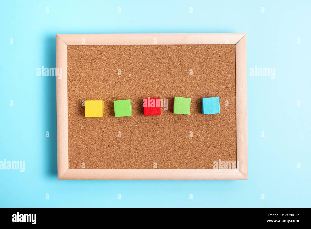 Stack of Sample Cube Rectangular Boxes On Surface Polished With Multi-Colour Stock Photo