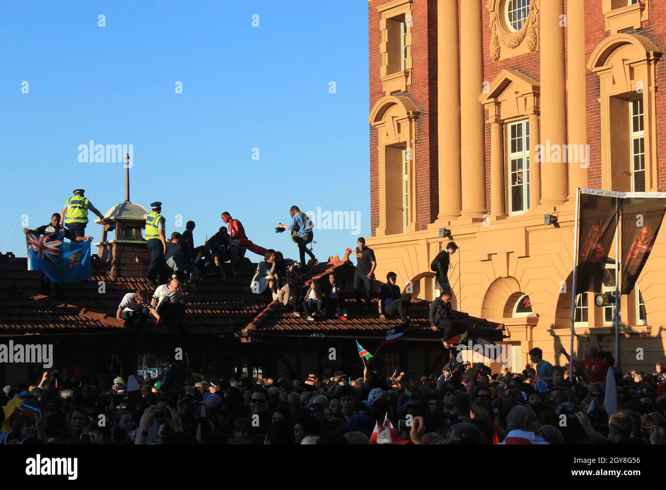 Nz rugby flag hi-res stock photography and images - Alamy
