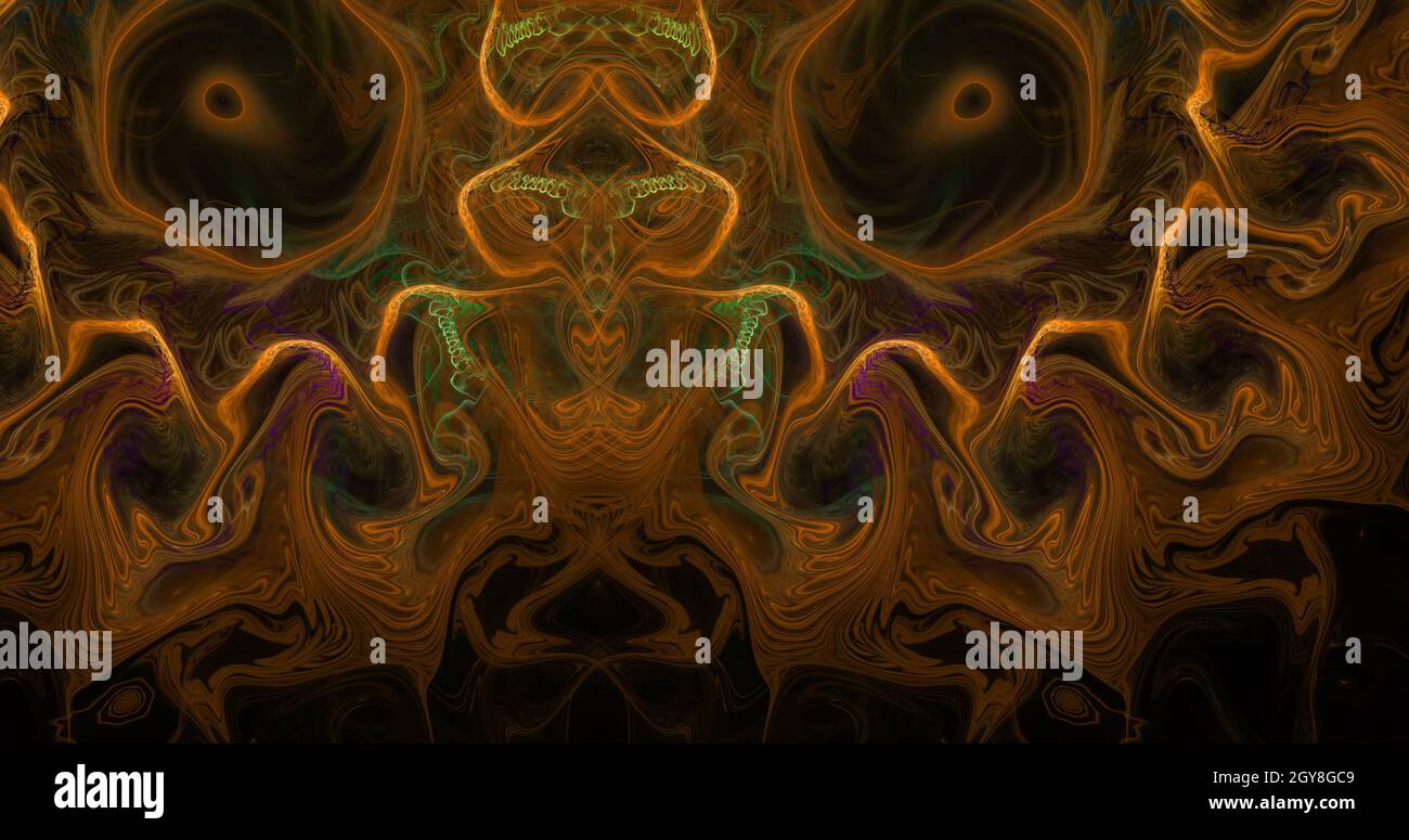 abstract fractal illustration useful as a background Stock Photo