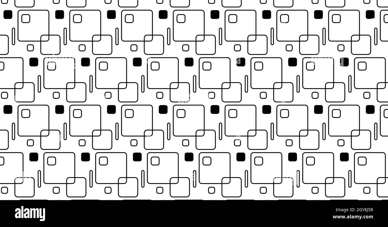 Seamless pattern, various geometric shapes on a white background ...