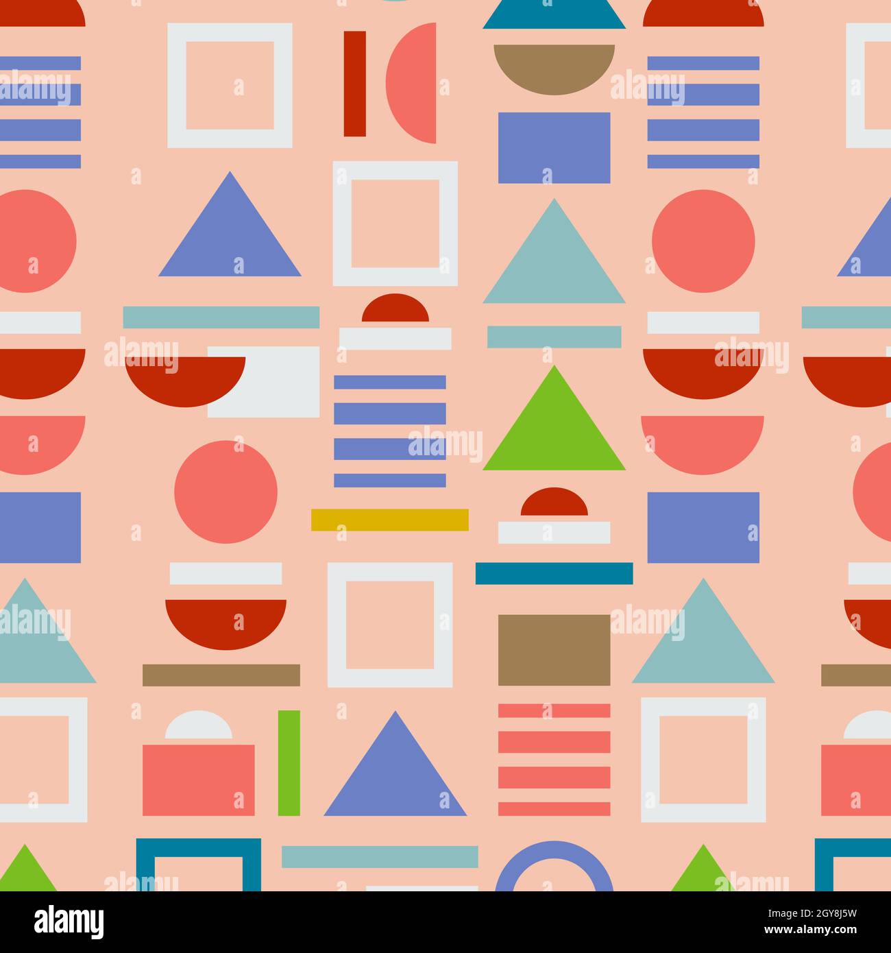 Color Es Background Pattern Seamless colored background pattern, various geometric shapes - Vector ...