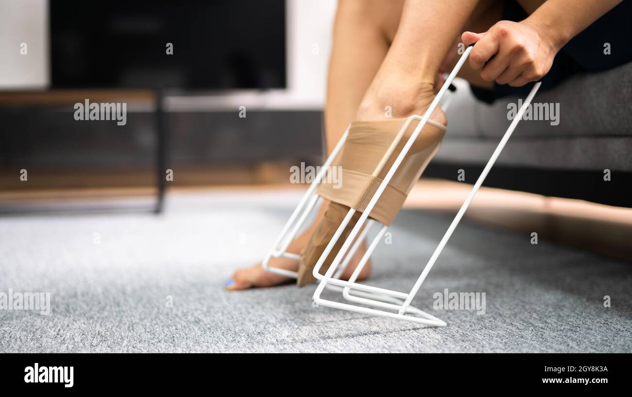 Compression stockings hi-res stock photography and images - Alamy