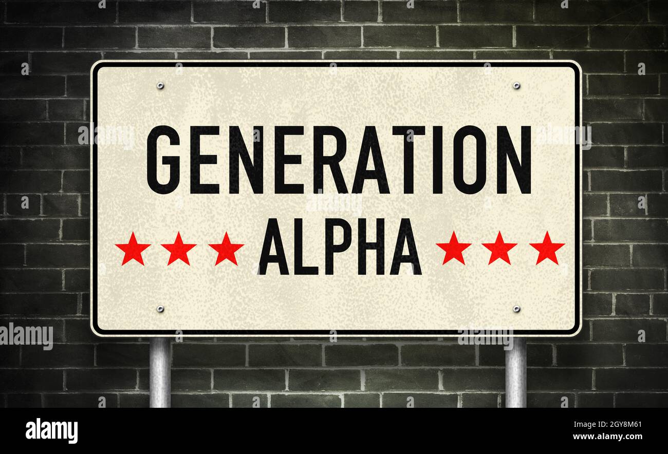 Generation Alpha - Gen Alpha Stock Photo