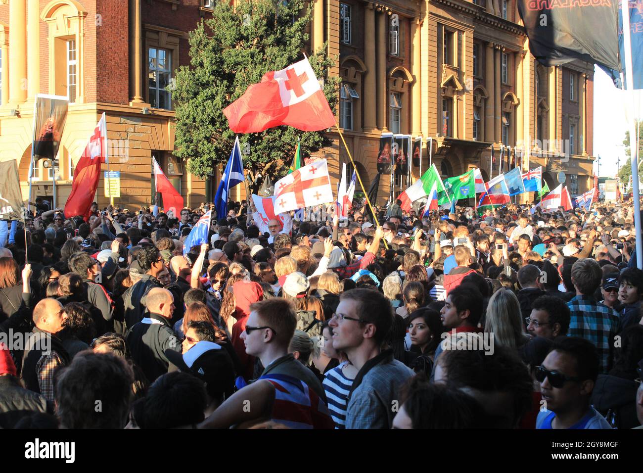 Nz rugby flag hi-res stock photography and images - Alamy