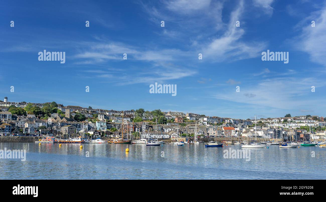 Visitors Yacht Haven in Falmouth Cornwall Stock Photo