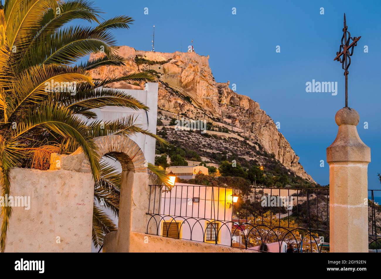 View of Santa Barbara Castle from Santa Cruz neighborhood in the