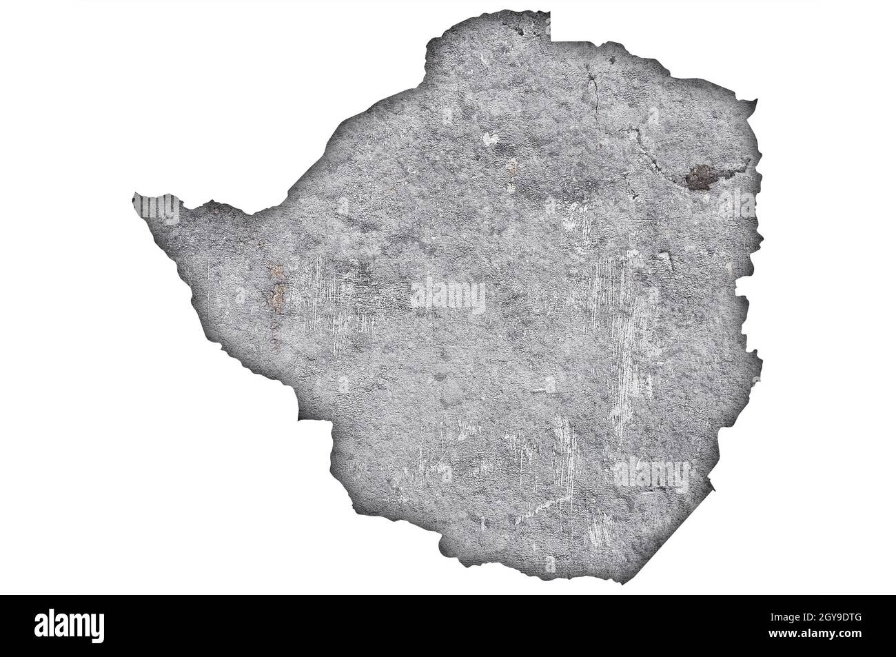 Map of Zimbabwe on weathered concrete Stock Photo - Alamy