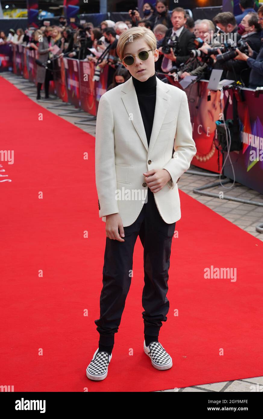 Jack Nielen arrives for the UK premiere of Spencer at the Royal Festival Hall in London during the BFI London Film Festival. Picture date: Thursday October 7, 2021. Stock Photo