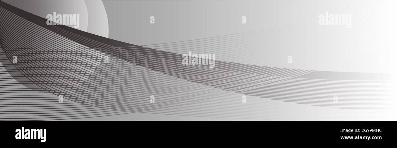 White vector background with wavy lines and dots - illustration Stock ...