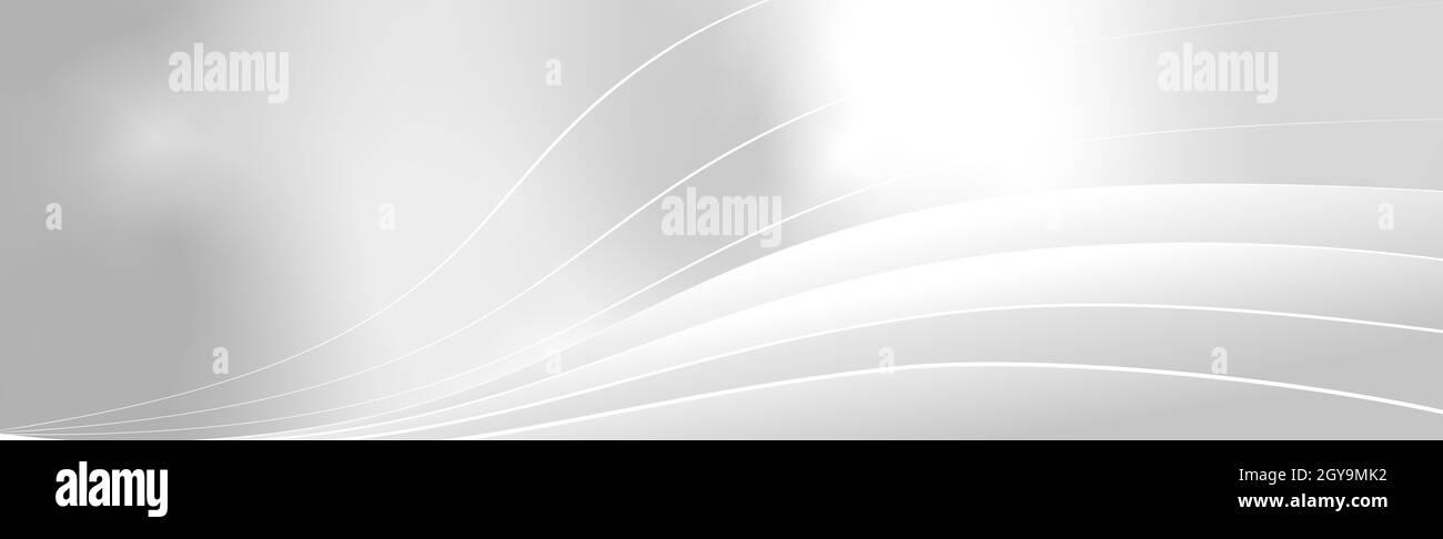 White - gray vector background with wavy lines Stock Photo - Alamy
