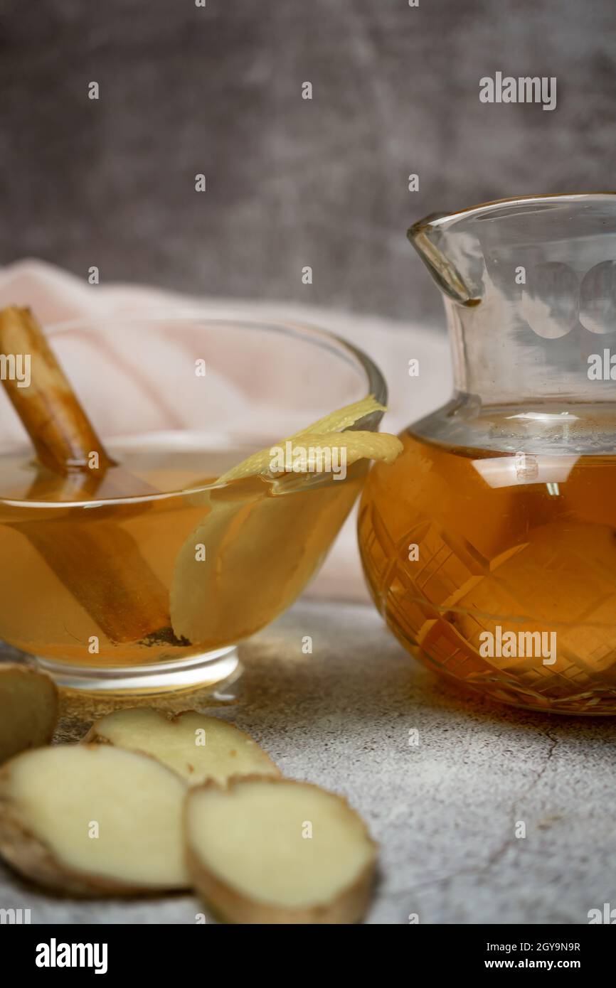 ginger and cinnamon tea Stock Photo Alamy