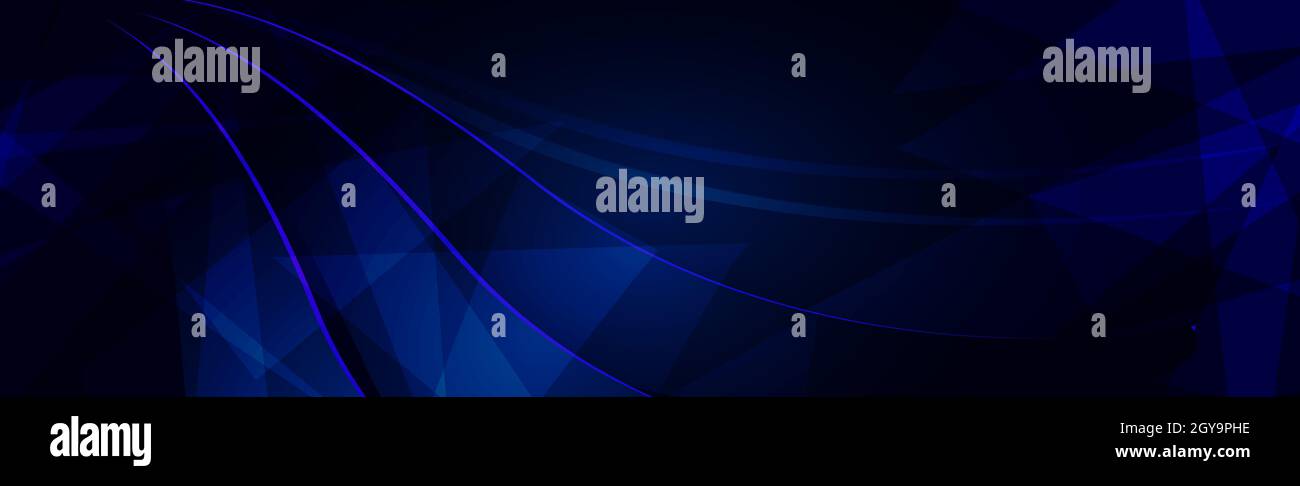Abstract dark blue background with lines - Vector illustration Stock ...