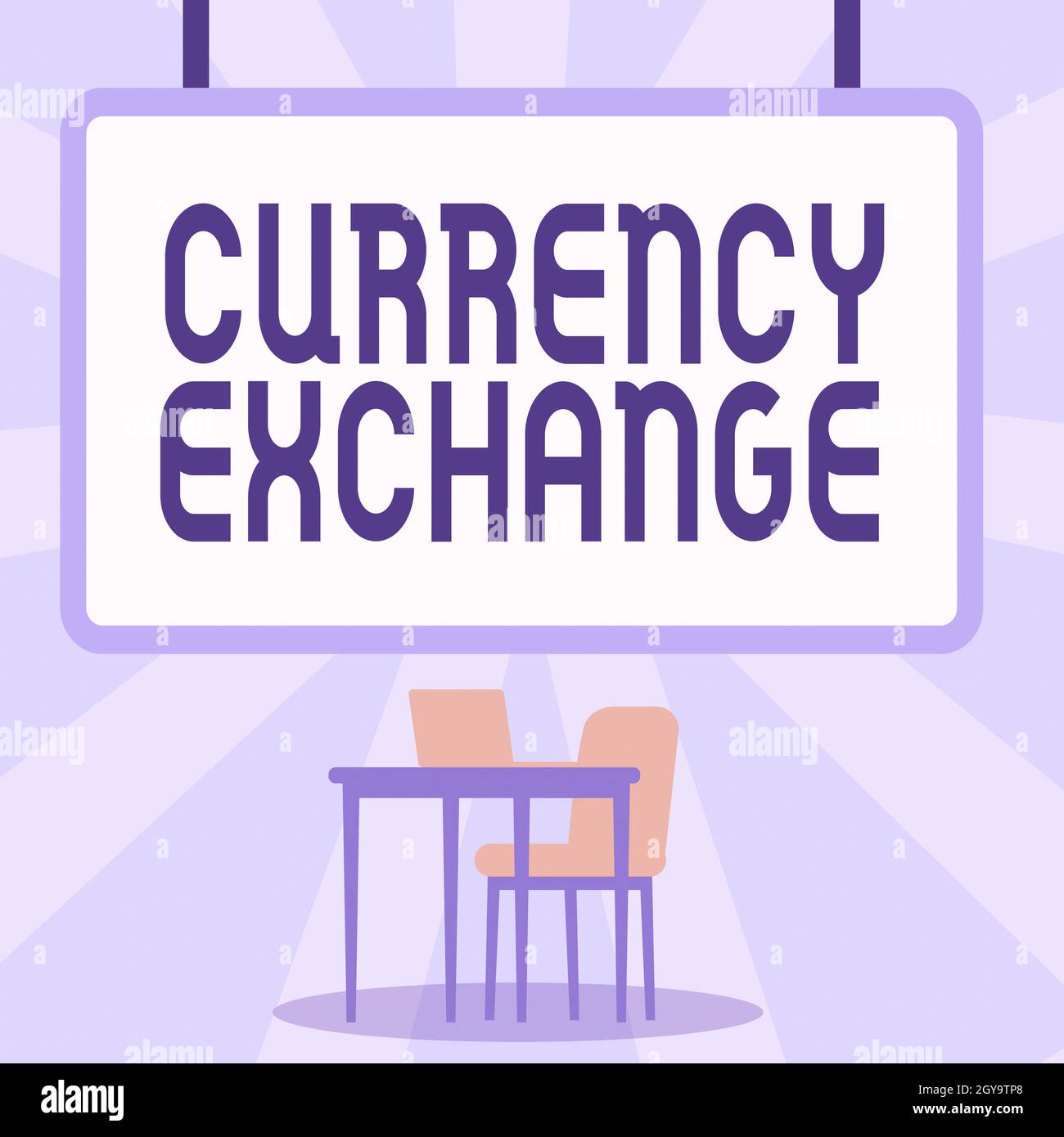 Handwriting text Currency Exchange, Business approach rate at which one