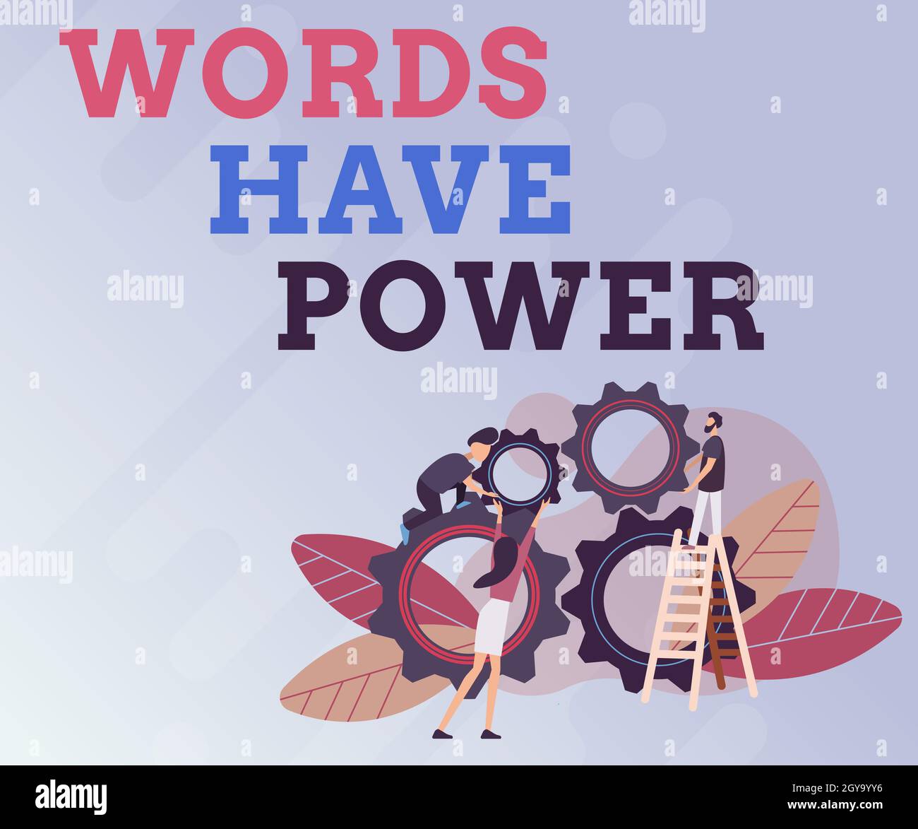 Text showing inspiration Words Have Power, Business idea essential tools individuals use to communicate and learn Abstract Helping Build Community, So Stock Photo