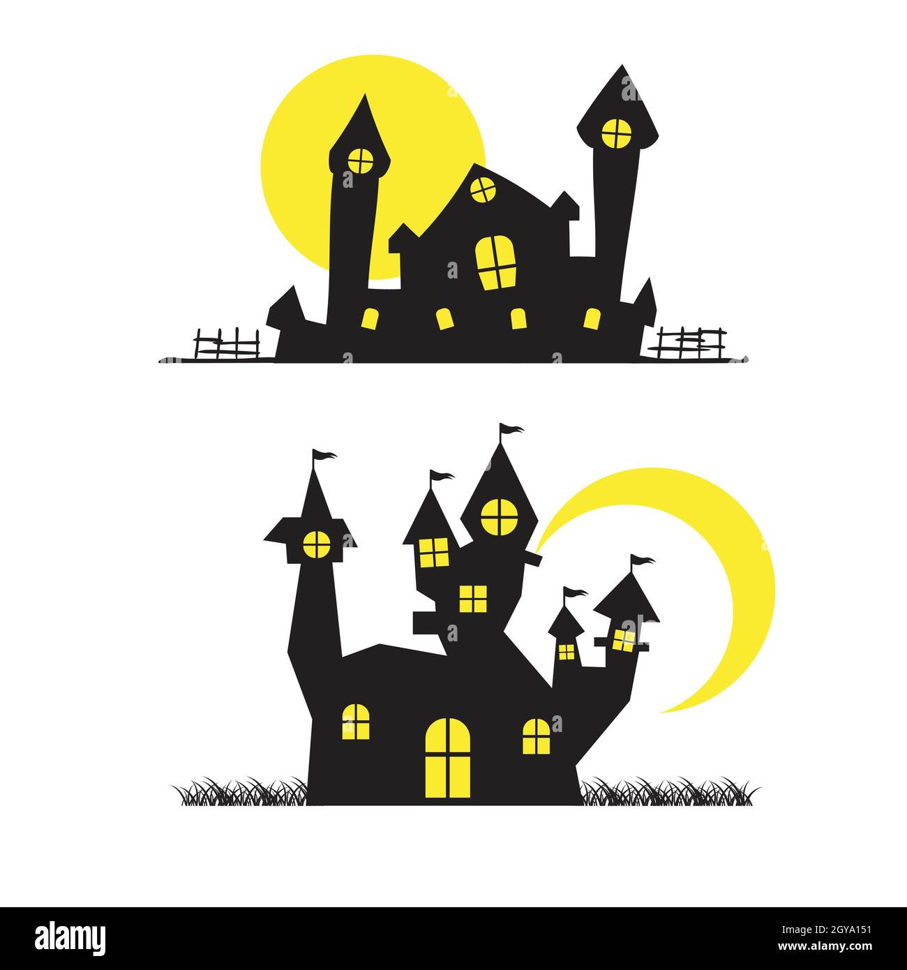 House halloween background vector illustration design template Stock Photo