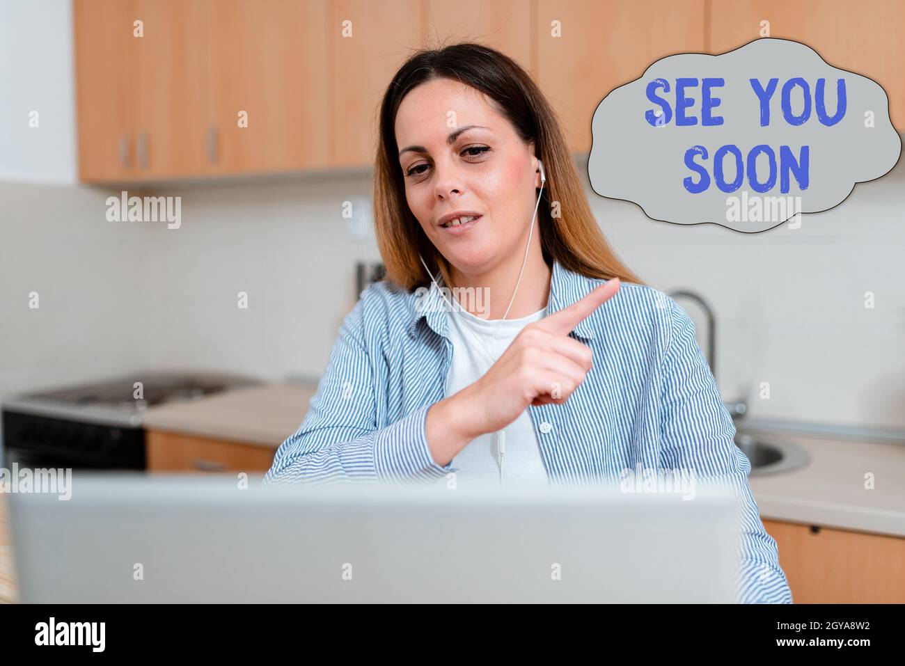 Handwriting text See You Soon, Concept meaning used for saying goodbye