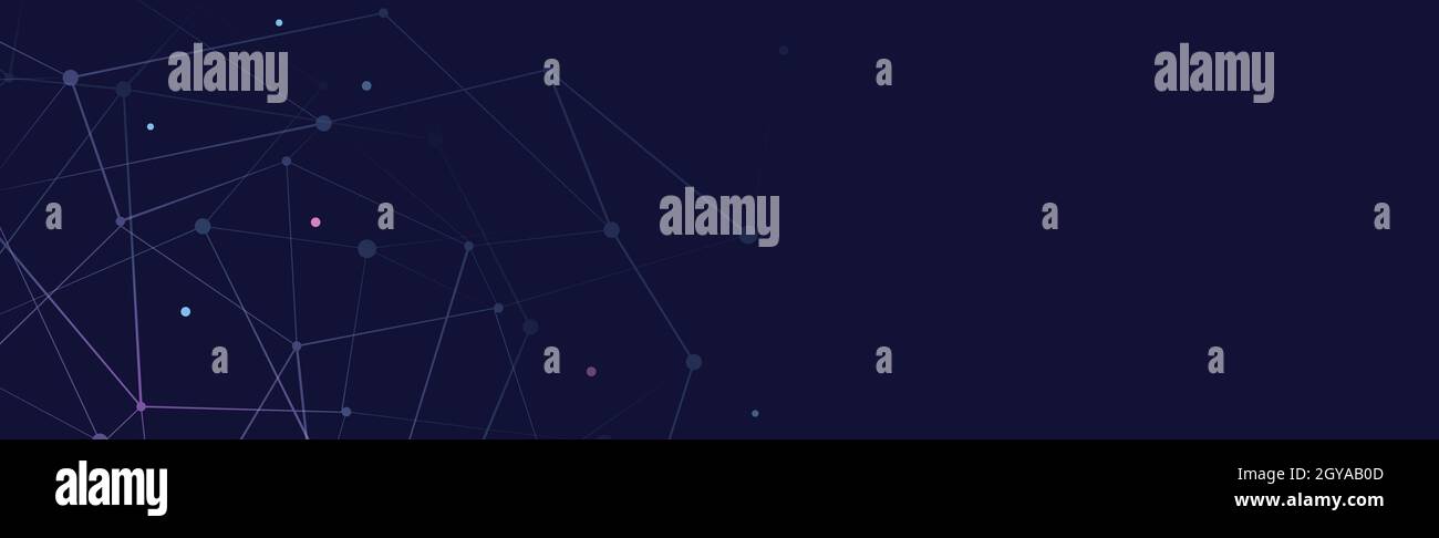 Abstract blue lines and dots background - Vector illustration Stock ...