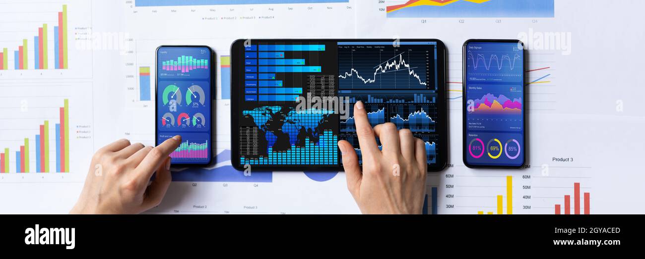 Quantitative Analytics Financial Data Report Results On Smartphone ...