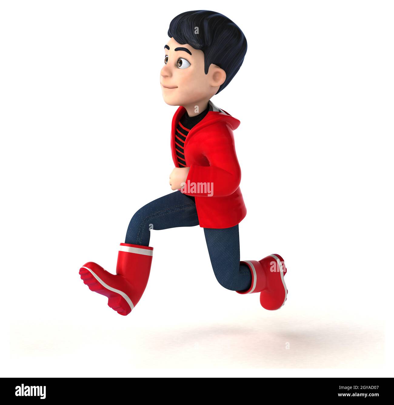 Fun 3D cartoon teenage boy Stock Photo - Alamy