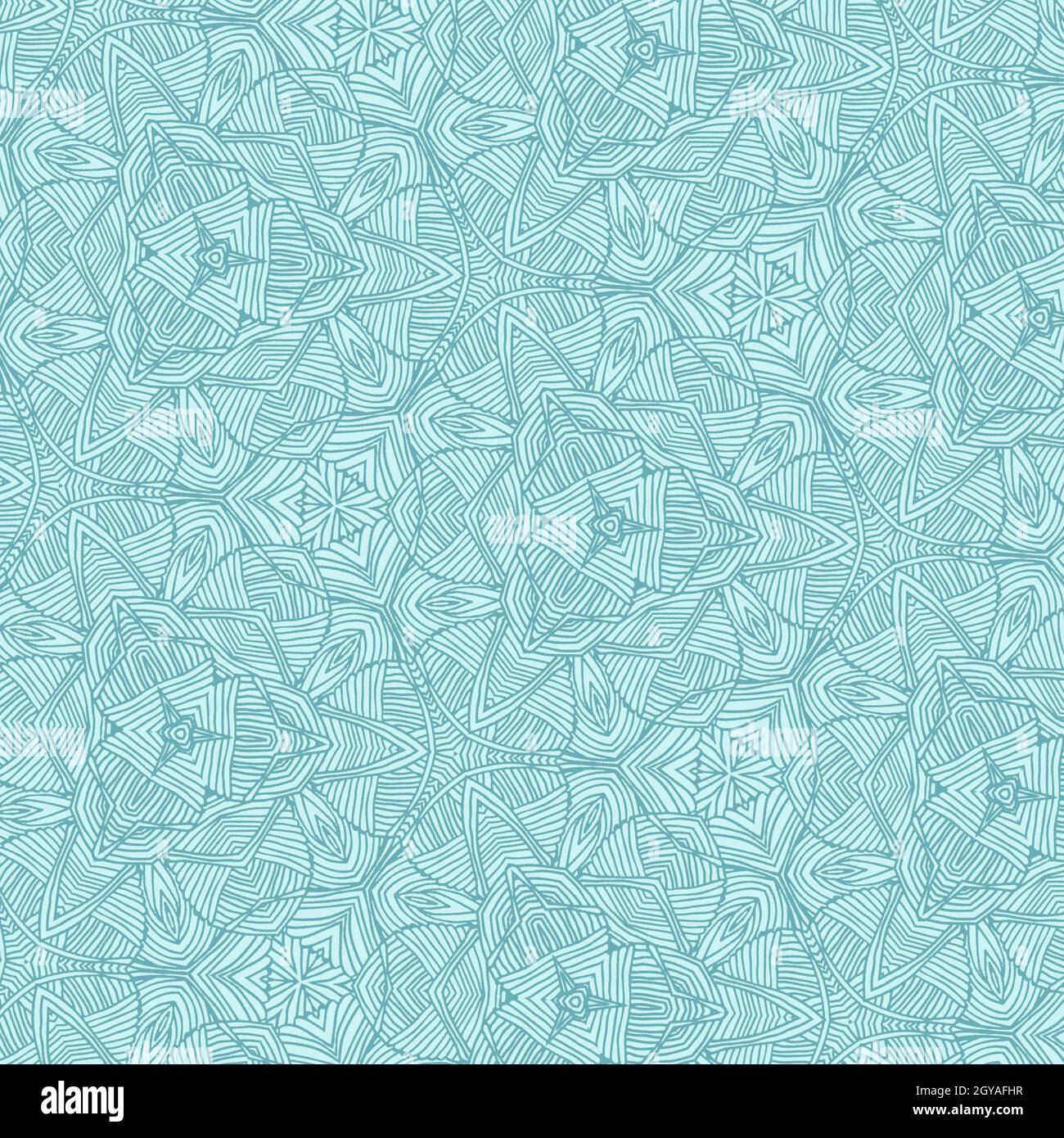 Model Against Patterned Background An illustration of a pattern of different ornamental shapes against a ...