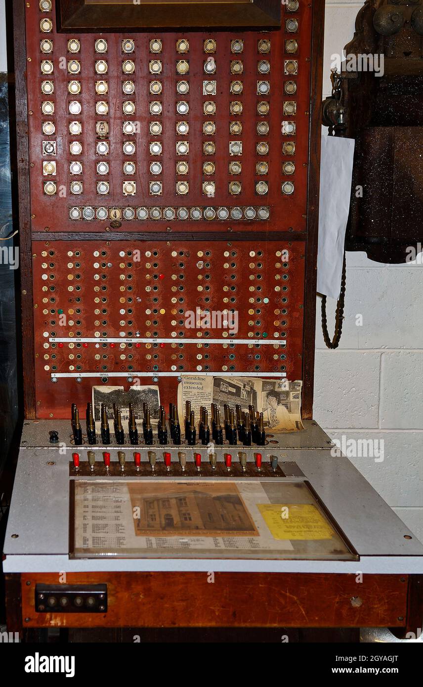 antique phone switchboard, old, communication, commercial, equipment