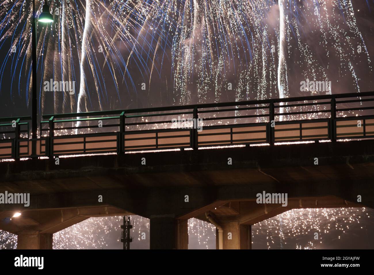 Minato Mirai of fireworks. Shooting Location: Yokohama-city kanagawa prefecture Stock Photo