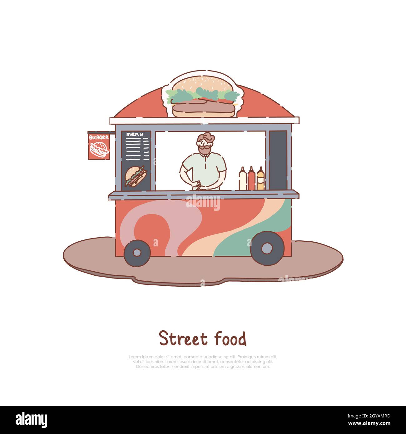 Lemonade stand booth Cut Out Stock Images & Pictures Alamy