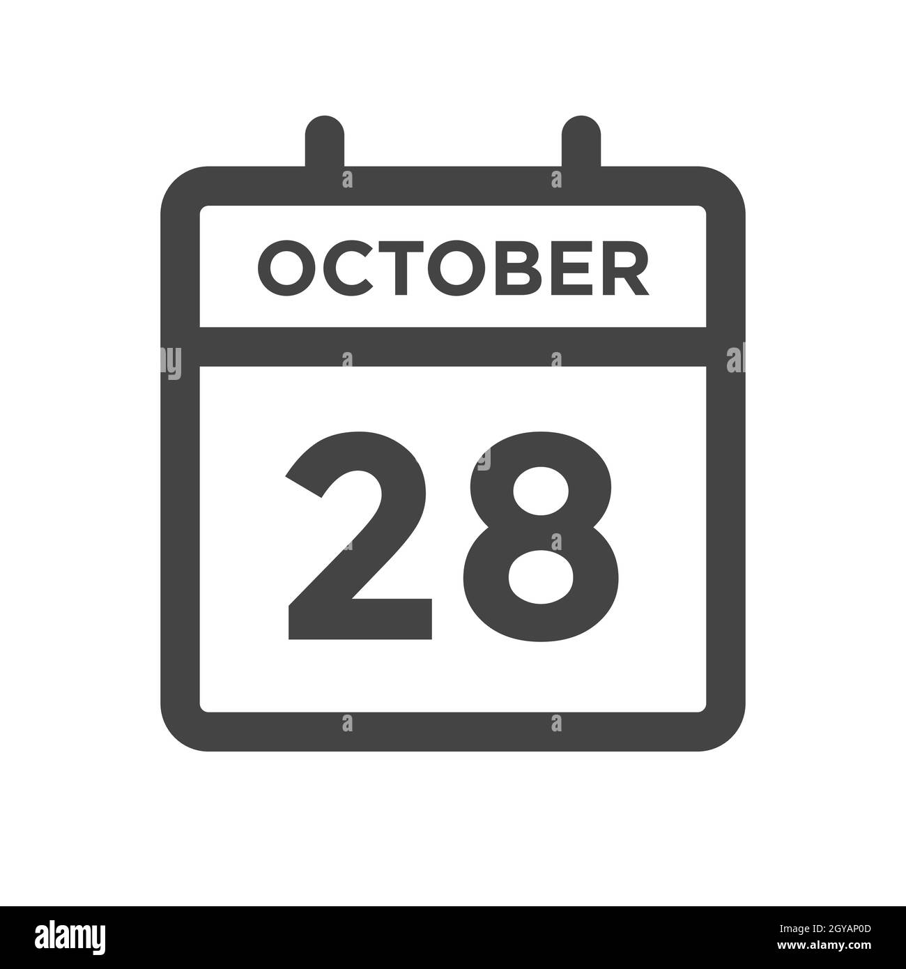 October 29 Calendar Day