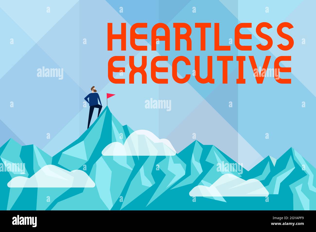 Text sign showing Heartless Executive, Business overview workmate