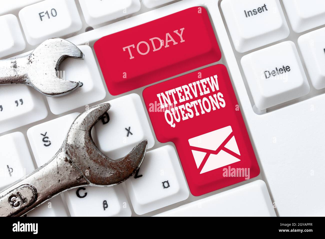 Inspiration showing sign Interview Questions, Business approach Typical topic being ask or inquire during an interview Creating New Account Password, Stock Photo