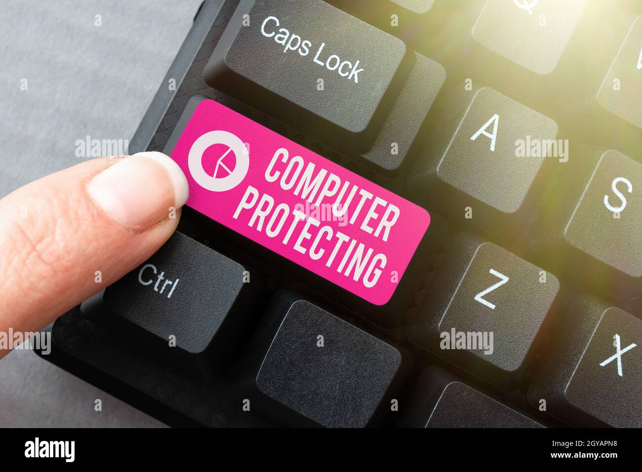 Text sign showing Computer Protecting, Business idea protecting computer against unauthorized intrusions Editing Website Program Codes, Learning New P Stock Photo