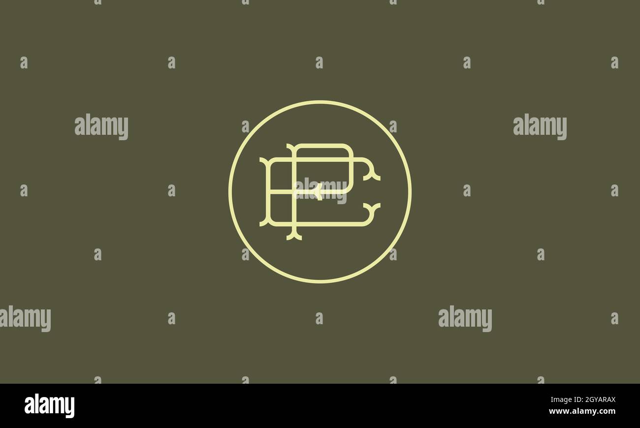 LETTERS EP LOGO DESIGN WITH NEGATIVE SPACE EFFECT FOR ILLUSTRATION USE ...
