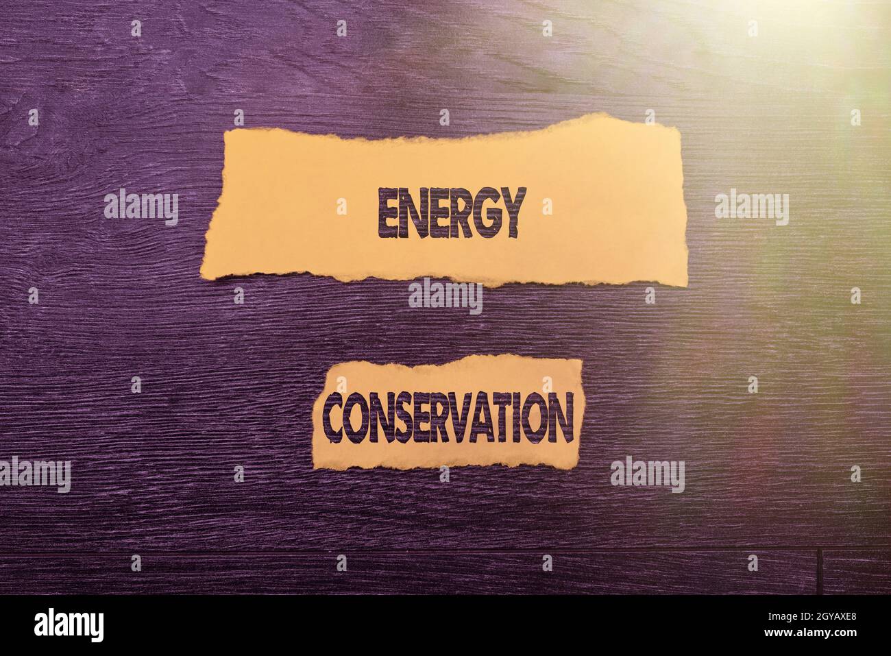 Sign displaying Energy Conservation, Word for Reduction in the amount of energy consumed in a process Bright New Ideas Fresh Office Design Work Proble Stock Photo