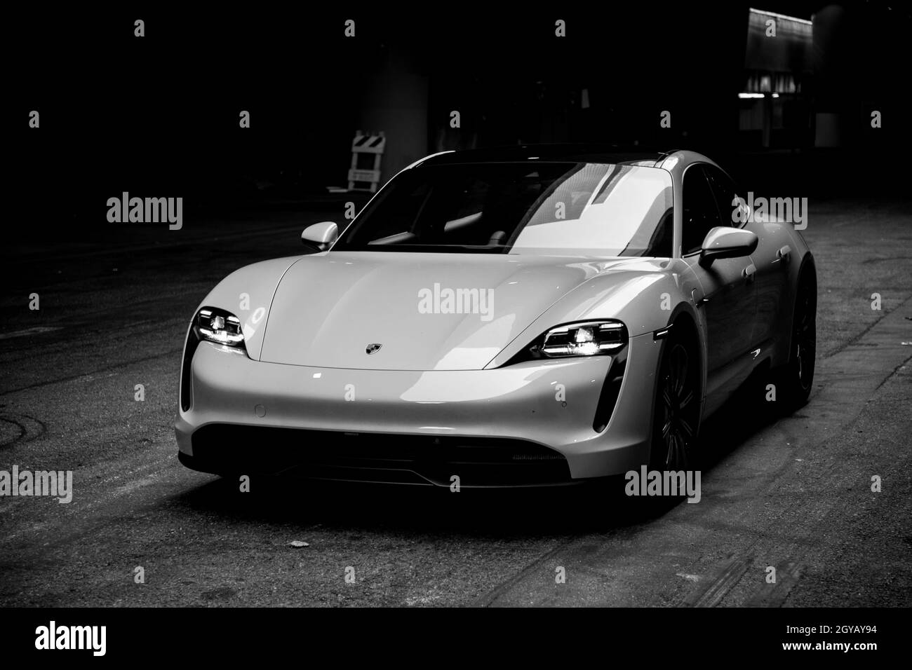 Porsche Taycan Stock Photo