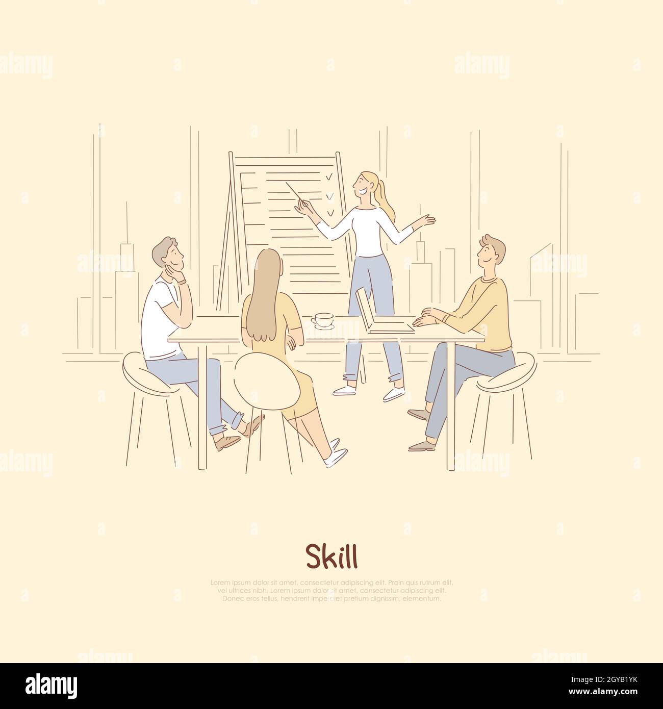 Skill improvement, success achievement training courses, office