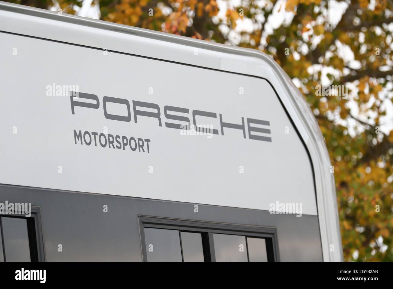 Trailer From Porsche Motorsport During The Grand Final At Mantorp Park On Saturday Saturday S Event Was The First In A Long Time Where The Audience Could Attend Without Restrictions On October 1 3