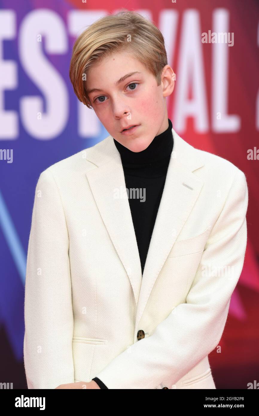 London, UK. 07th Oct, 2021. October 7th, 2021, London, UK Jack Nielen arriving at the Spencer gala premiere, part of the BFI London Film Festival, held at The Royal Festival Hall. Credit: Doug Peters/Alamy Live News Stock Photo
