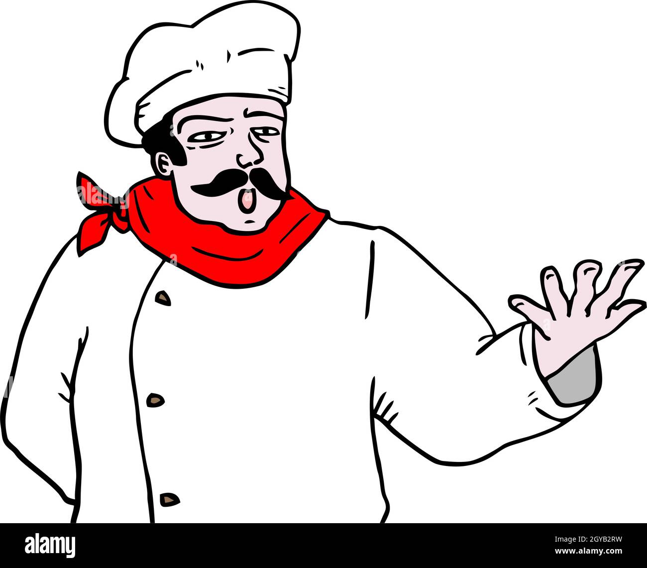 Talk chef Stock Vector