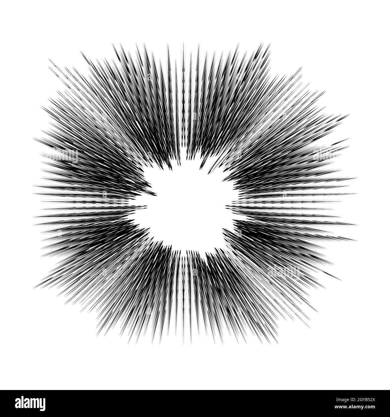 Explode Flash, Cartoon Explosion, Star Burst Isolated on White ...