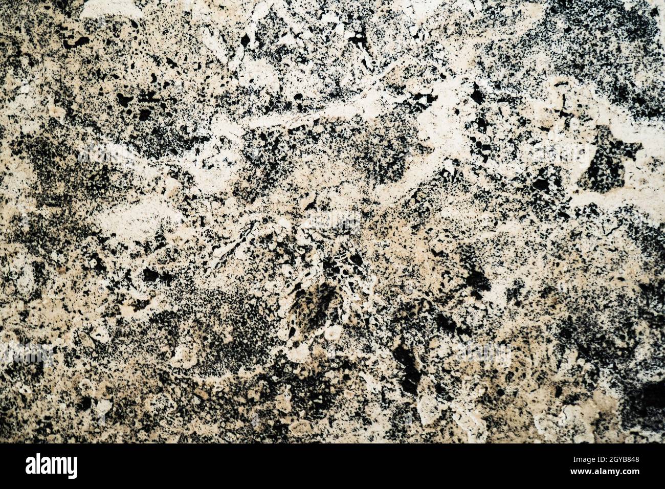 Dark Gloomy Granite Stone Textured Marble Pattern Background. Stock Photo