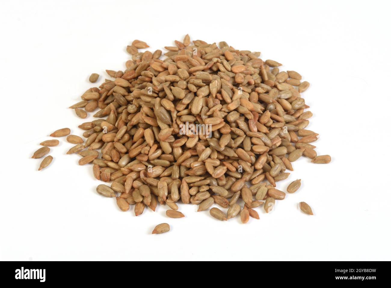 pile of sunflower seeds on white background Stock Photo - Alamy