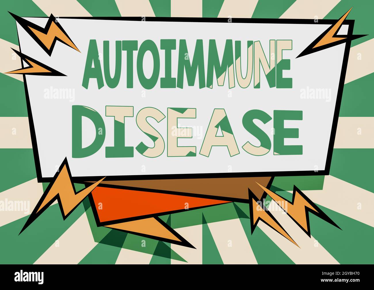 Sign displaying Autoimmune Disease, Word for body tissues are attacked by its own immune system Abstract Displaying Urgent Message, New Announcement I Stock Photo